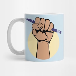 Fist Holding a Pen - Author's Day Mug